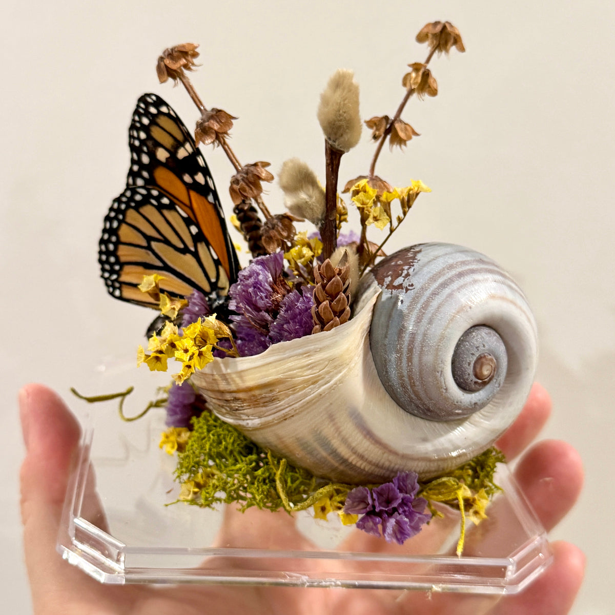 Monarch Butterfly Found Object Sculpture - Strange Nectar Art Display ...